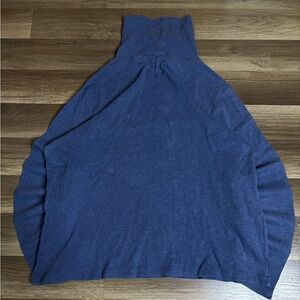 Liz Claiborne Women's Blue Turtleneck Sweater 100% Cotton Size XL